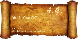 Abel Godó névjegykártya